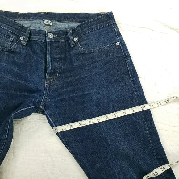 RGT Rogue Territory Selvedge Blue Jeans Mens Measure 31x30 Button Fly